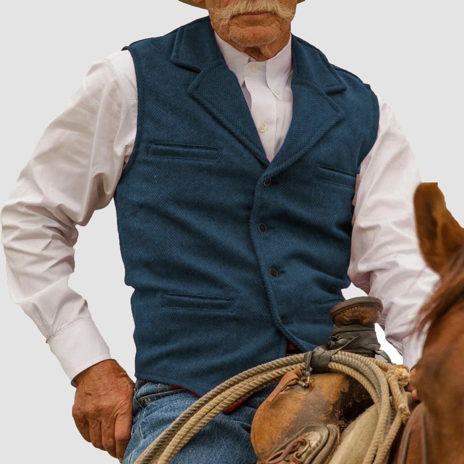 JAMES™ | Men's Western-Inspired Cotton Vest