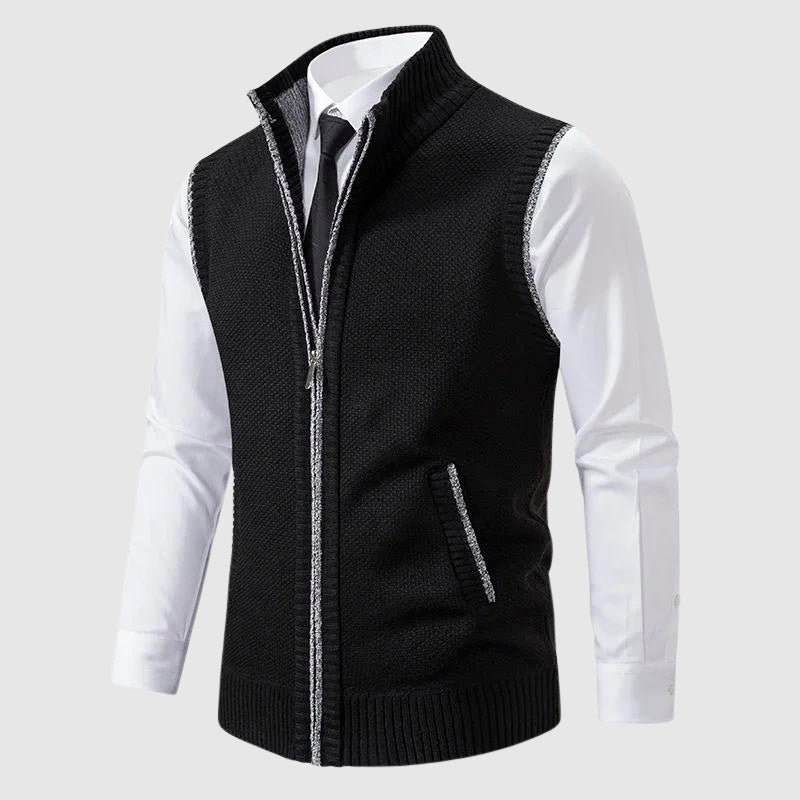 JAMES™ | Men's Wool Blend Zip-Up Sweater Vest