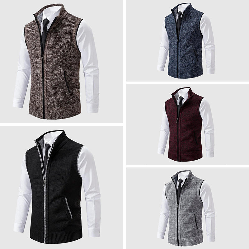 JAMES™ | Men's Wool Blend Zip-Up Sweater Vest
