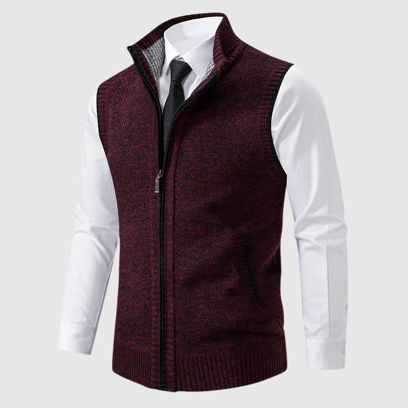 JAMES™ | Men's Wool Blend Zip-Up Sweater Vest
