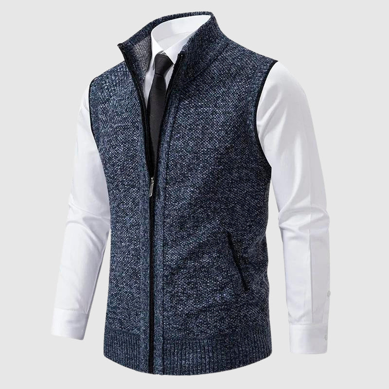 JAMES™ | Men's Wool Blend Zip-Up Sweater Vest