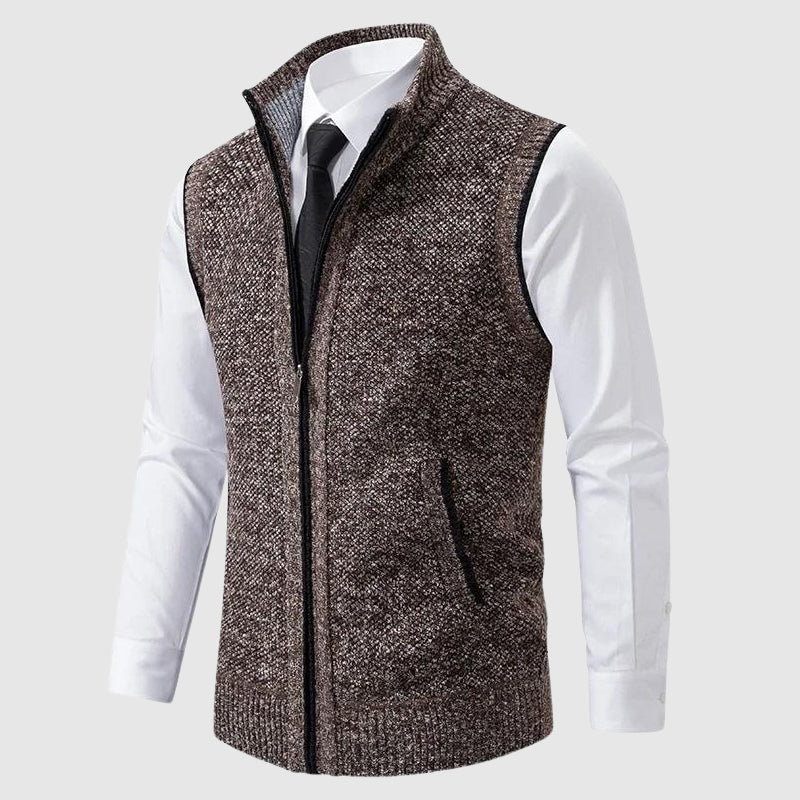 JAMES™ | Men's Wool Blend Zip-Up Sweater Vest