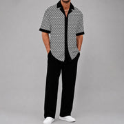 JAMES™ | Men's Geometric Two-Piece Set