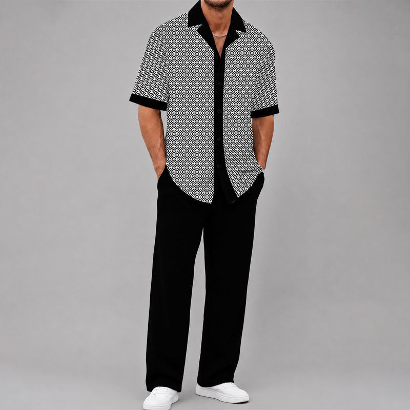 JAMES™ | Men's Geometric Two-Piece Set