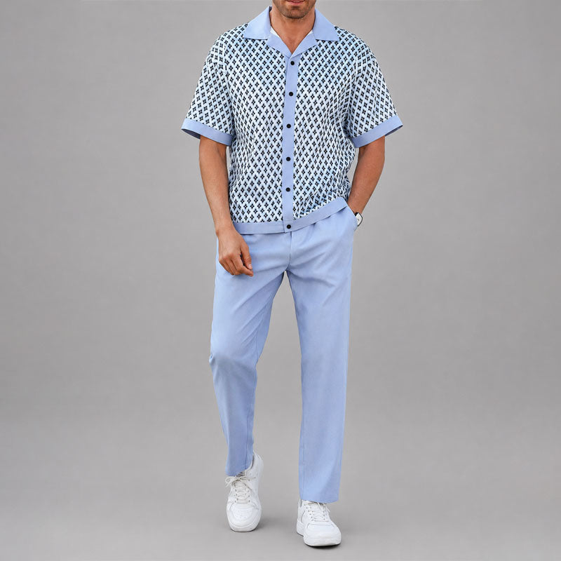 JAMES™ | Men's Geometric Two-Piece Set