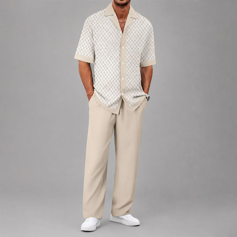 JAMES™ | Men's Geometric Two-Piece Set