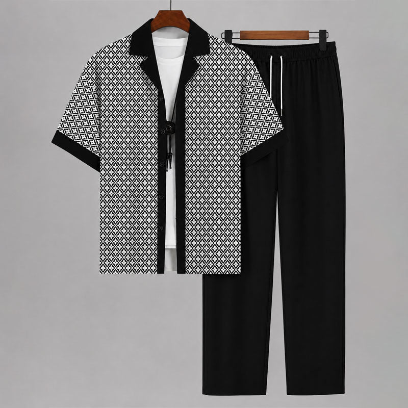 JAMES™ | Men's Geometric Two-Piece Set