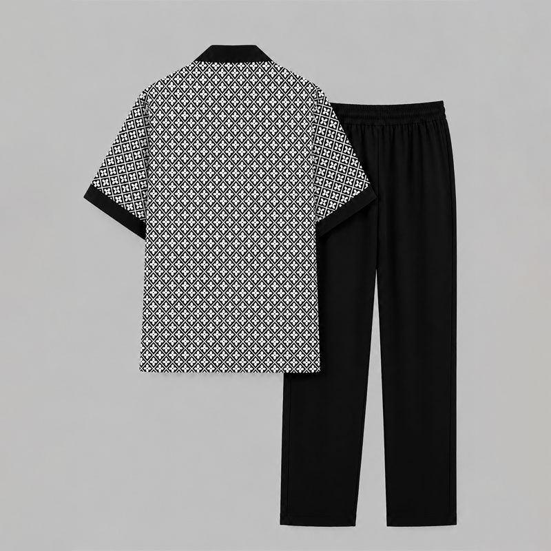 JAMES™ | Men's Geometric Two-Piece Set