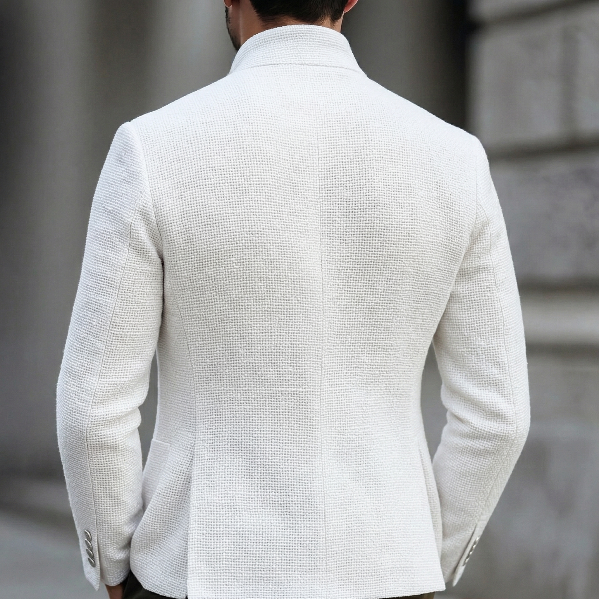 JAMES™ | Men's Gold-Button Knit Blazer