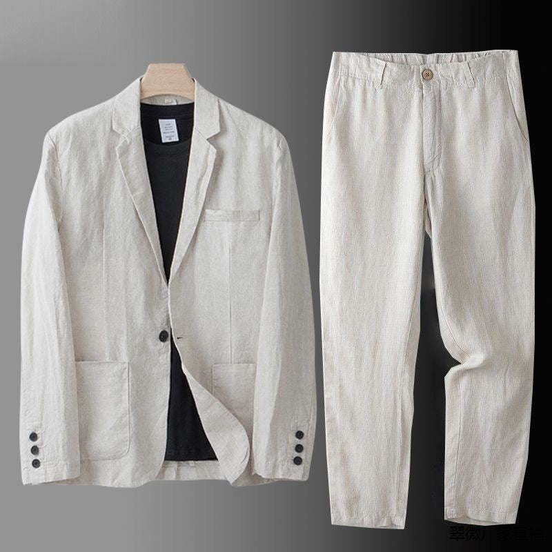 JAMES™ | Men's Linen-Cotton Suit