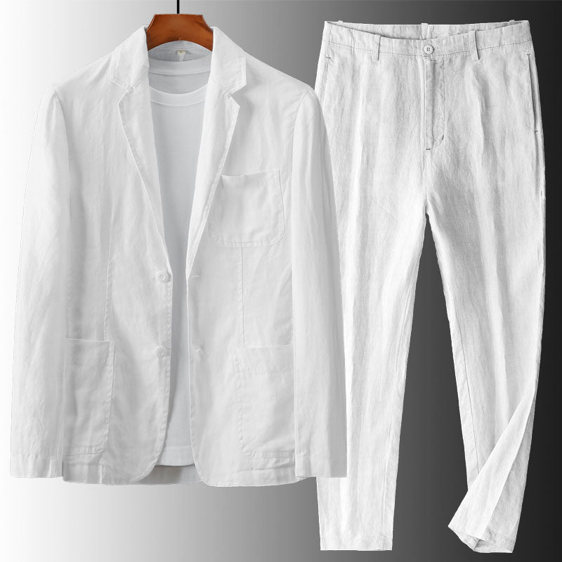JAMES™ | Men's Linen Blazer & Trousers Set