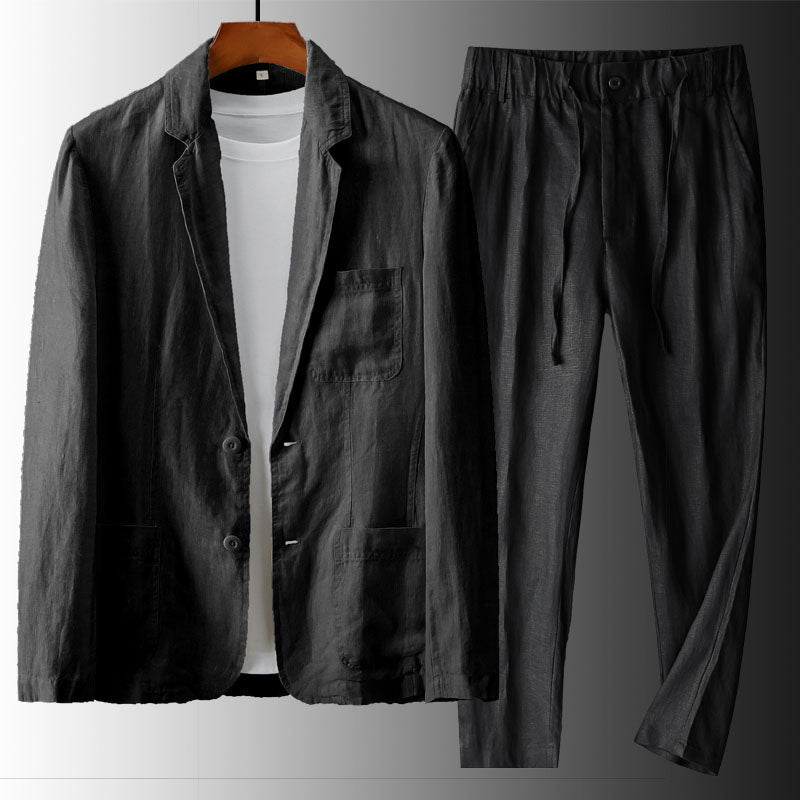 JAMES™ | Men's Linen Blazer & Trousers Set