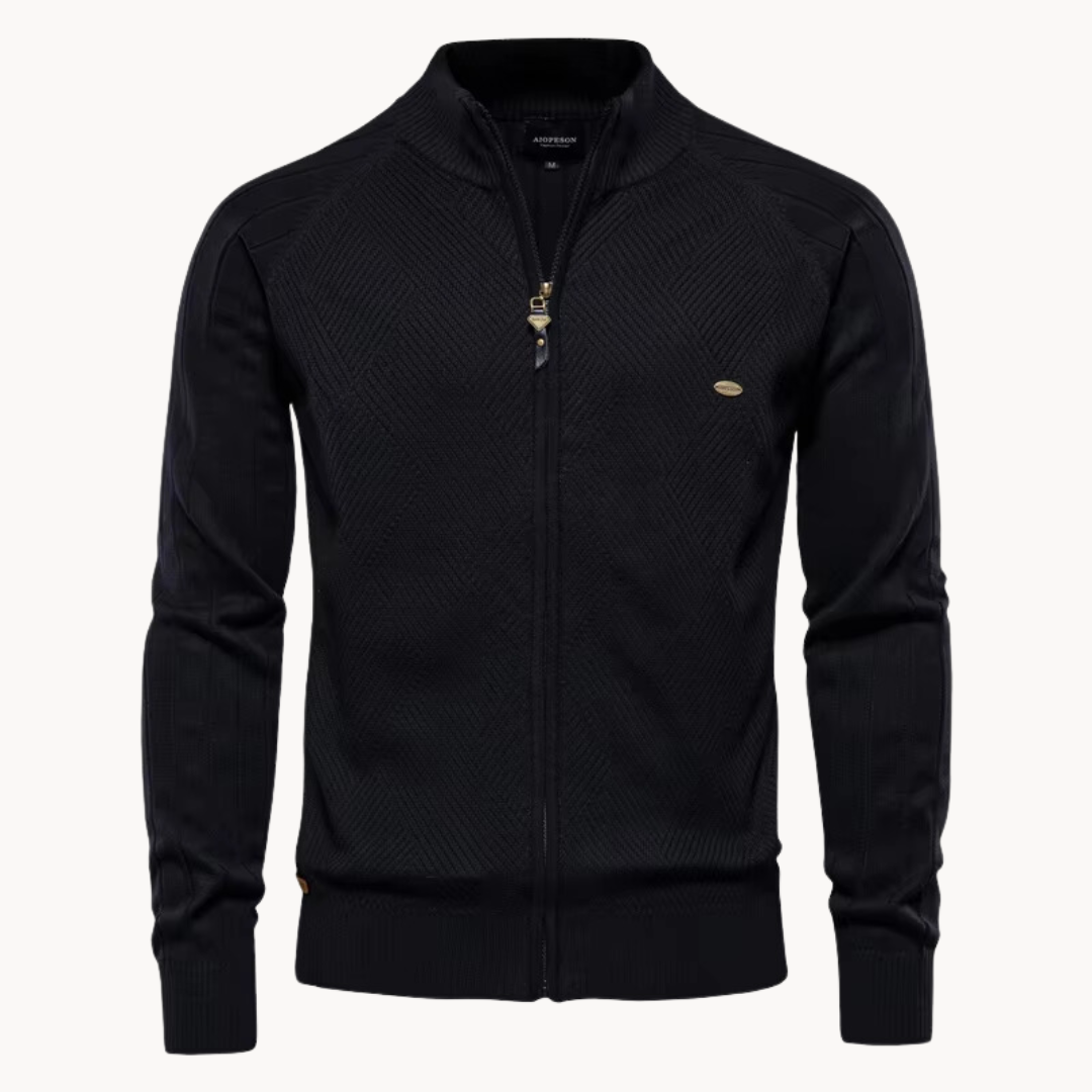JAMES™ | Zip-Up Knit Jacket
