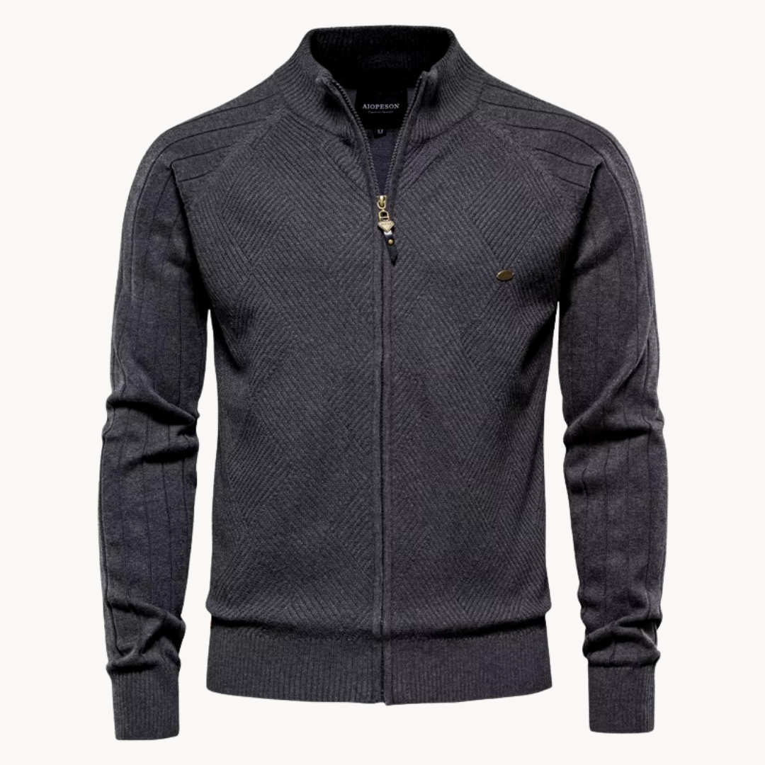 JAMES™ | Zip-Up Knit Jacket