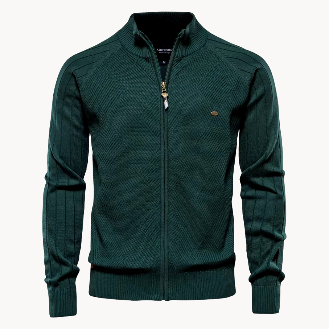 JAMES™ | Zip-Up Knit Jacket