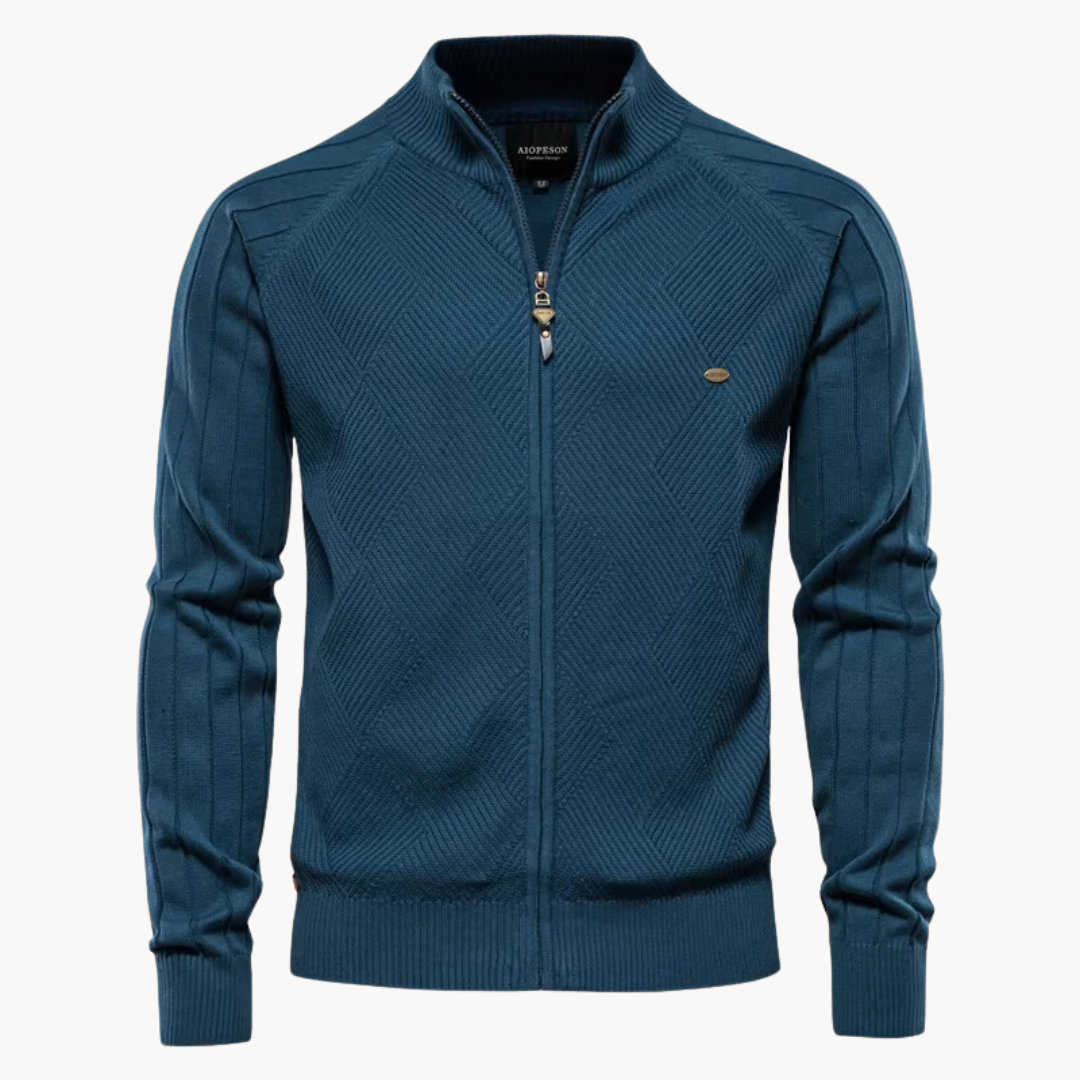 JAMES™ | Zip-Up Knit Jacket