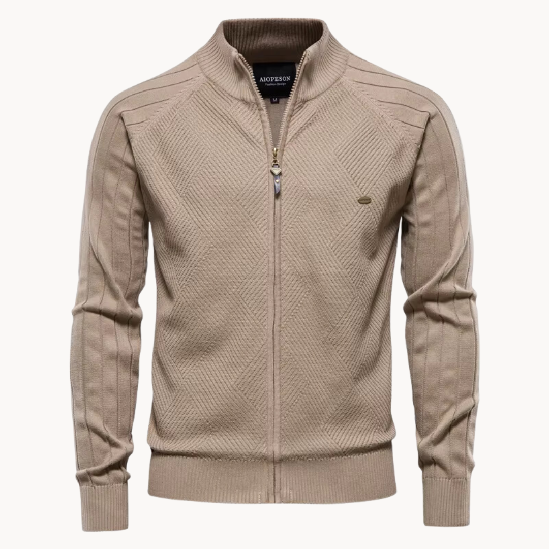 JAMES™ | Zip-Up Knit Jacket