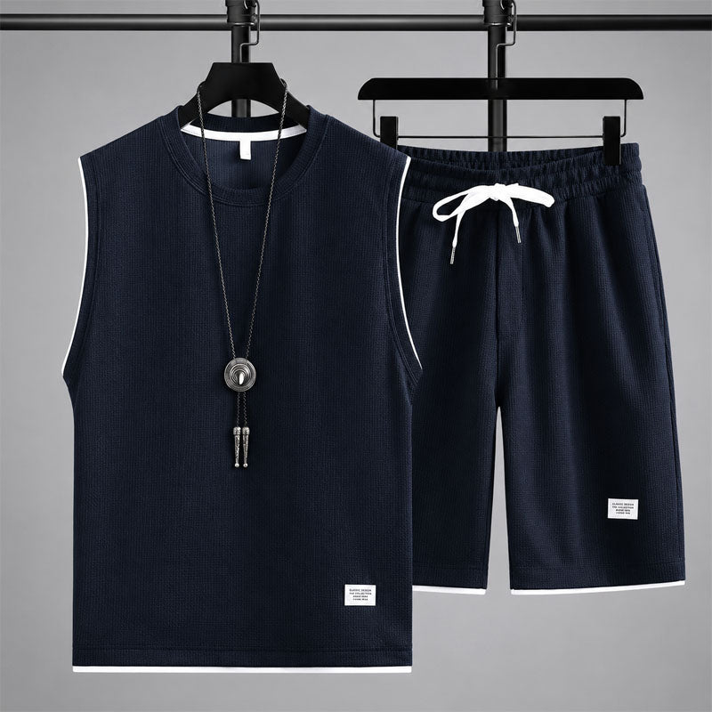 JAMES™ | Men's Waffle Knit Sleeveless Lounge Set