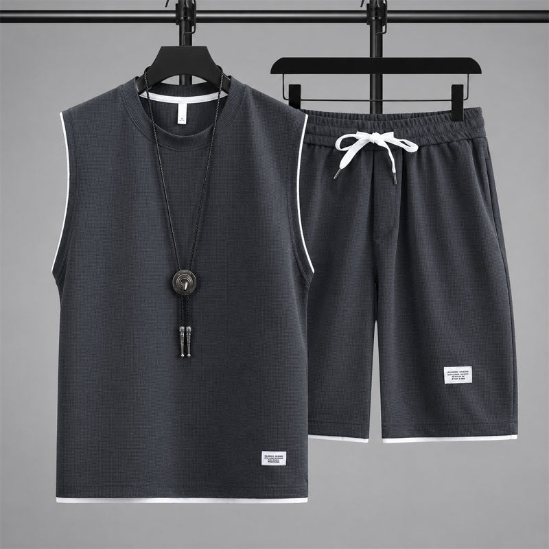 JAMES™ | Men's Waffle Knit Sleeveless Lounge Set