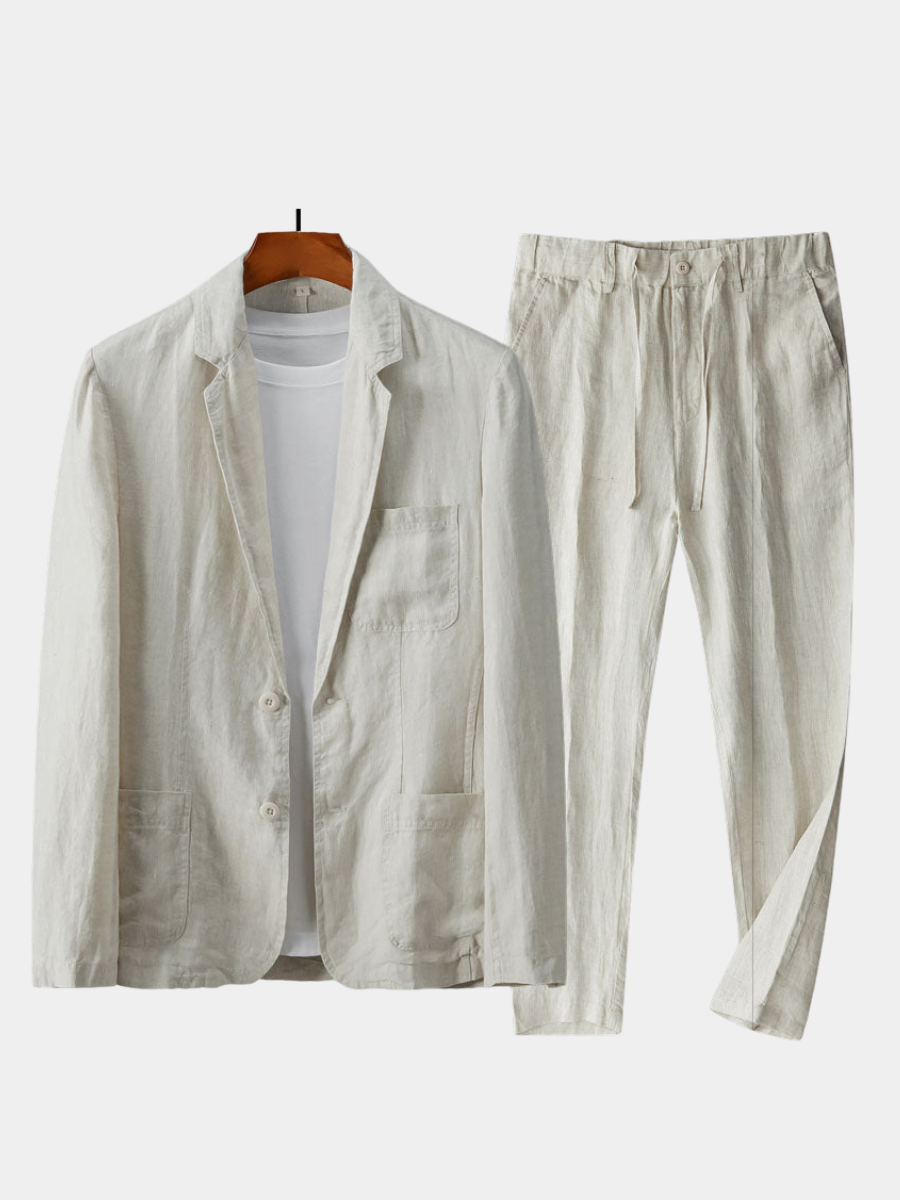 JAMES™ | Men's Linen Blazer & Trousers Set