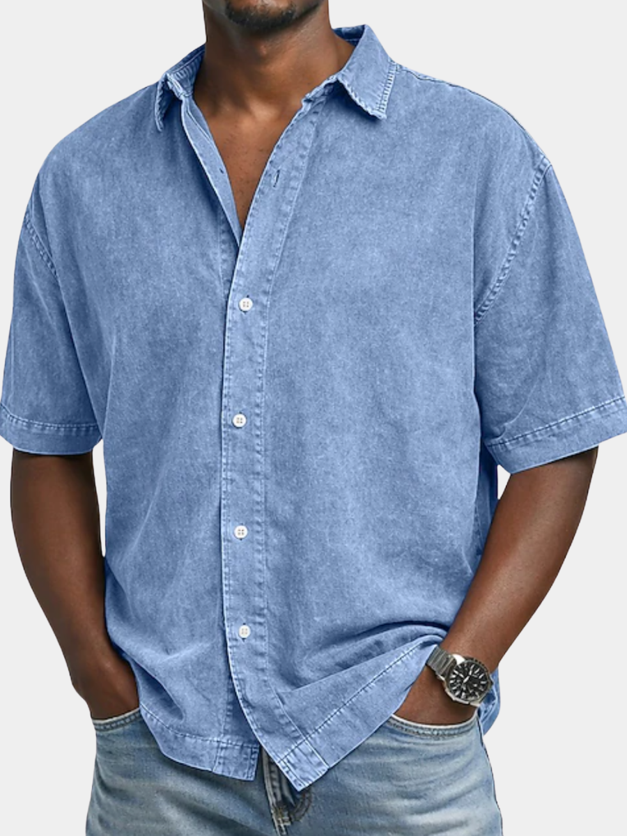 JAMES™ | Men's Acid Wash Shirt