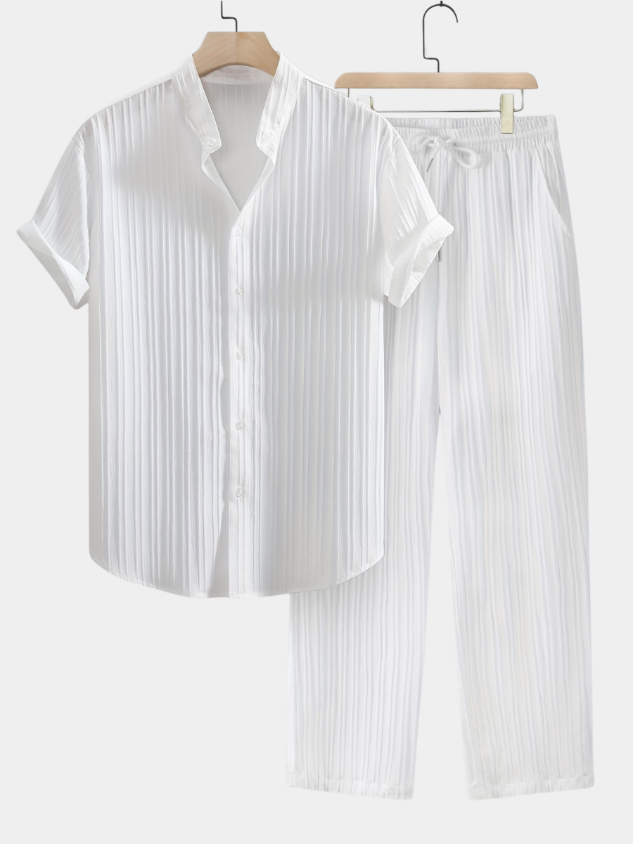 JAMES™ | Men's Ribbed Fabric Coordinated Set