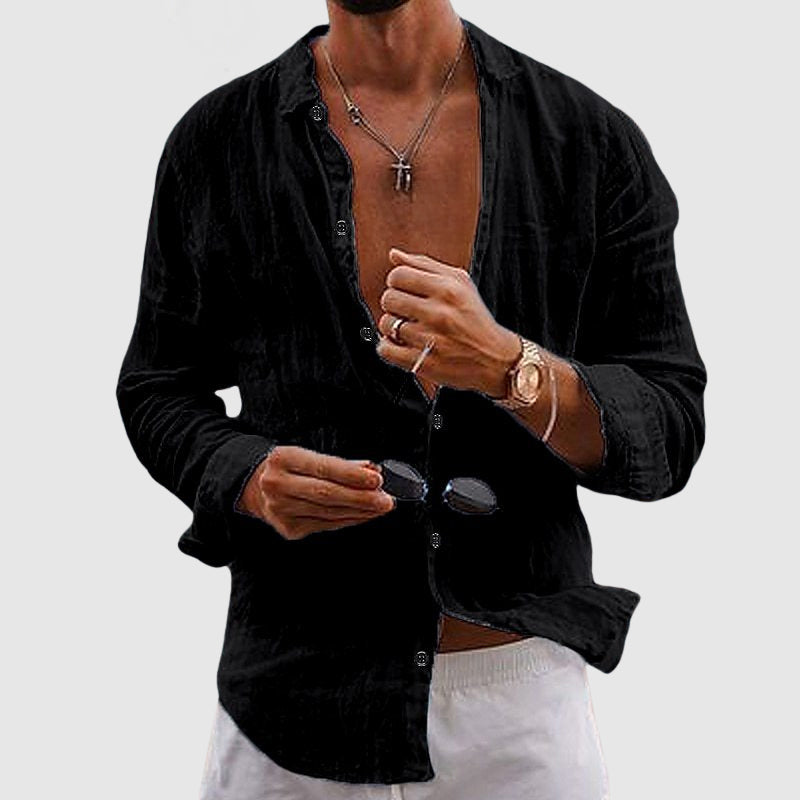 JAMES™ | Button-Down Linen Shirt