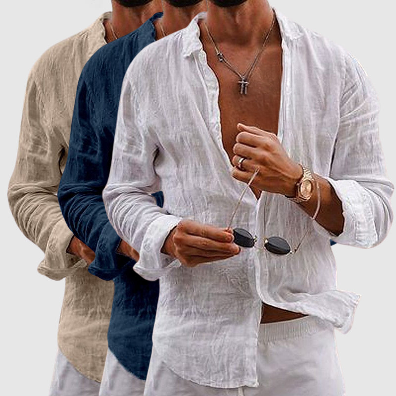 JAMES™ | Button-Down Linen Shirt