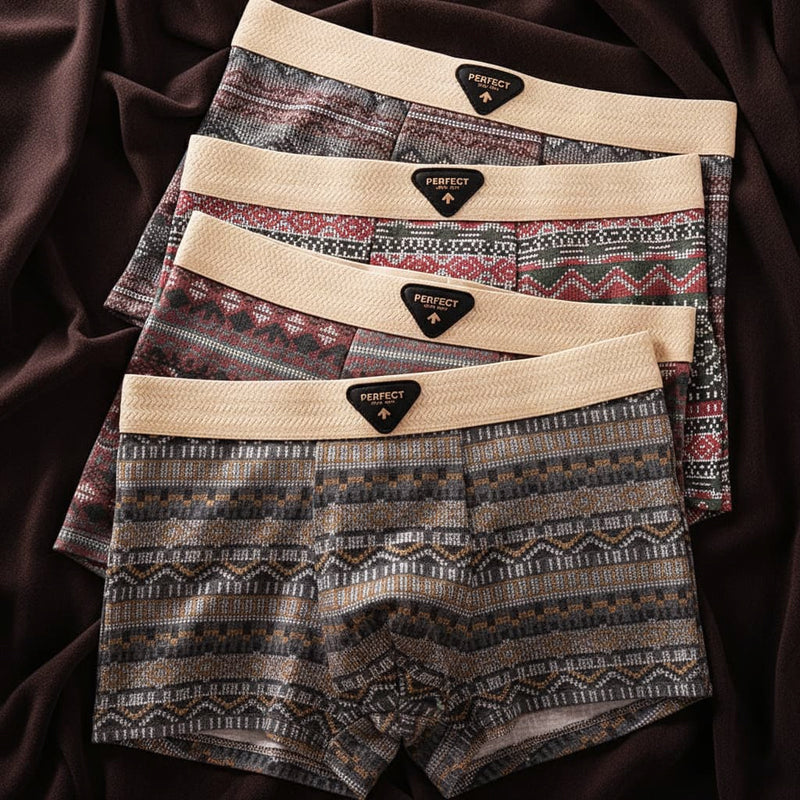 JAMES™ | Men's Cotton Geometric Boxer Briefs
