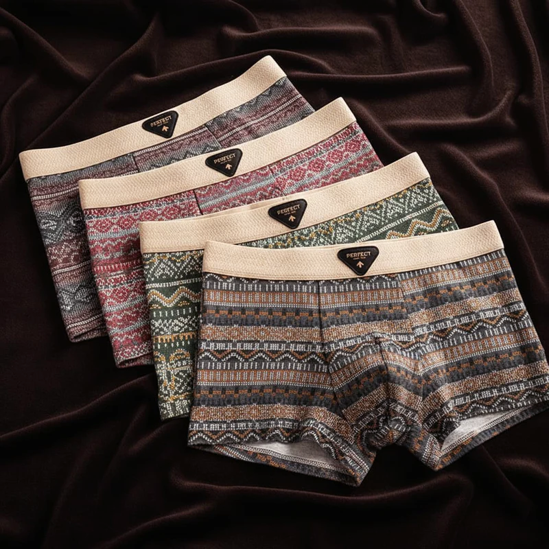 JAMES™ | Men's Cotton Geometric Boxer Briefs