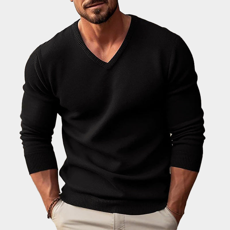JAMES™ | Men's Acrylic V-Neck Knit