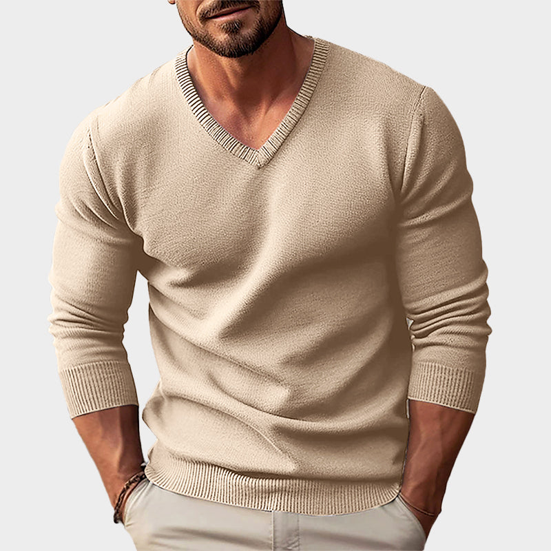 JAMES™ | Men's Acrylic V-Neck Knit