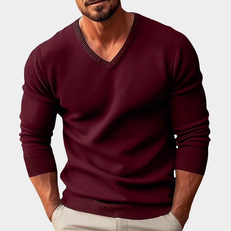 JAMES™ | Men's Acrylic V-Neck Knit