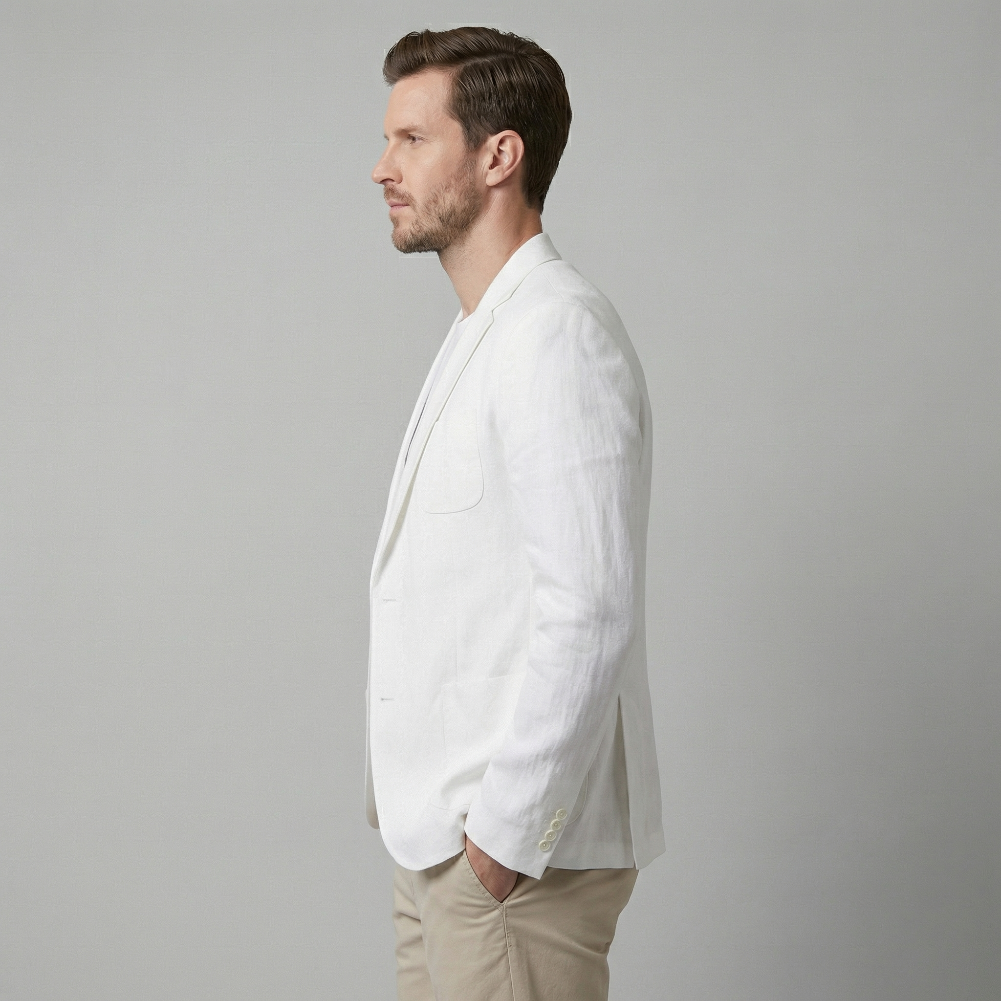 JAMES™ | Men's Two-Button Linen Blazer