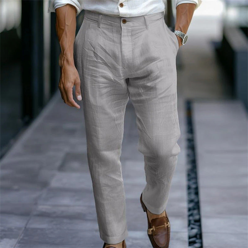 JAMES™ | Men's Pleated Linen Trousers