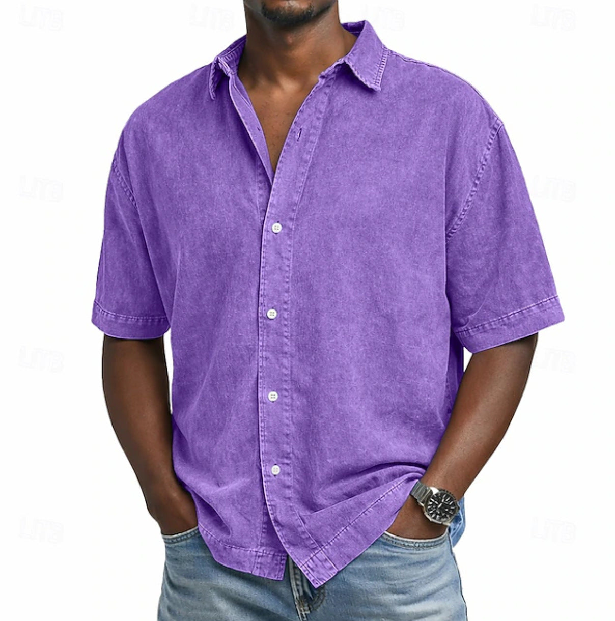 JAMES™ | Men's Acid Wash Shirt