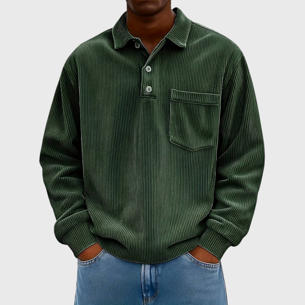 JAMES™ | Long-Sleeve Corduroy Shirt