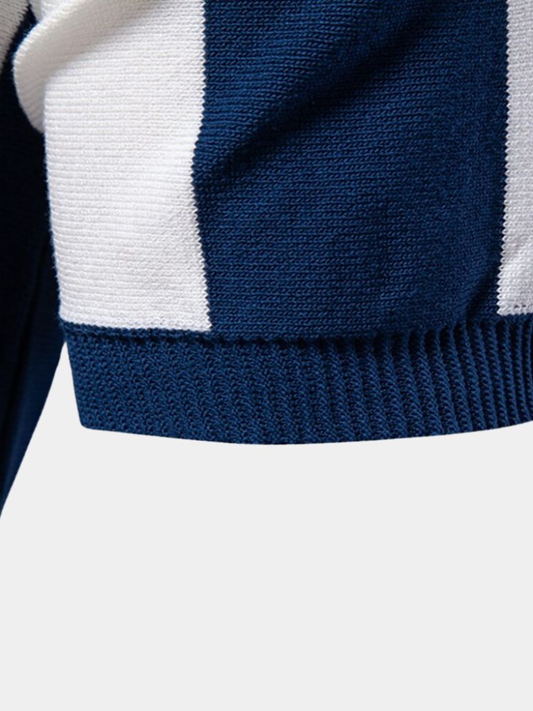 JAMES™ | Striped Zip Polo