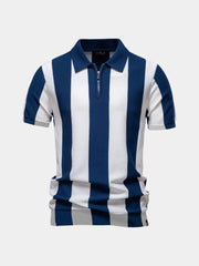 JAMES™ | Striped Zip Polo