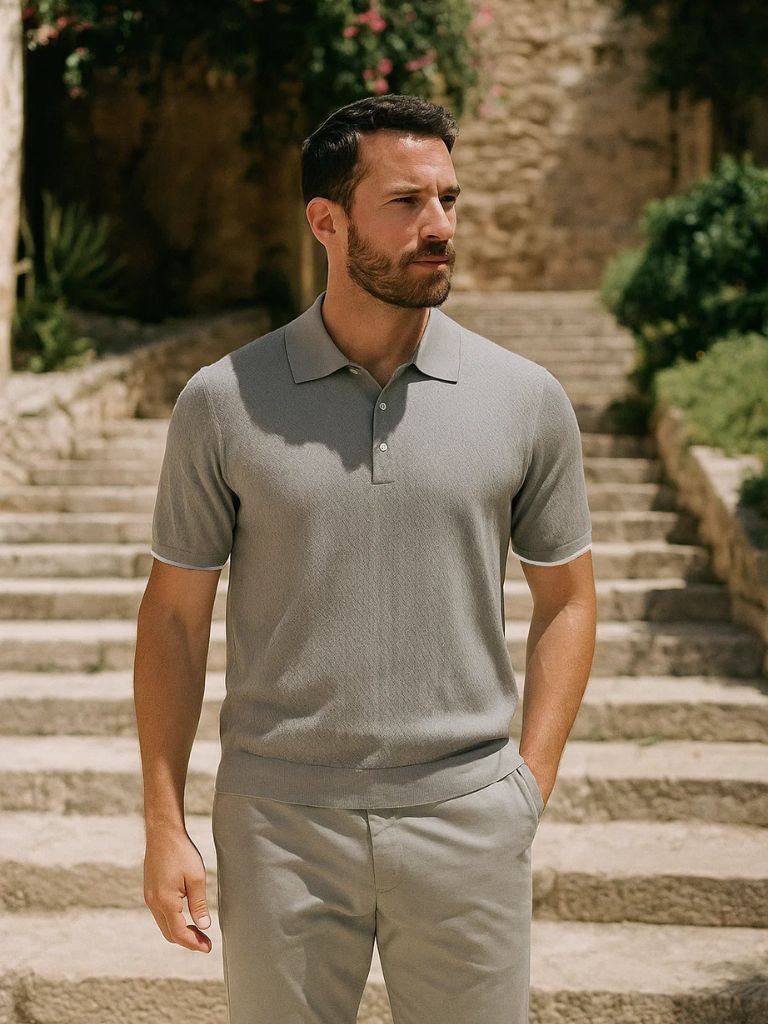 JAMES™ | Chevron Knit Polo