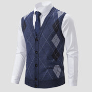 JAMES™ | Men's Diamond-Knit Lined Vest