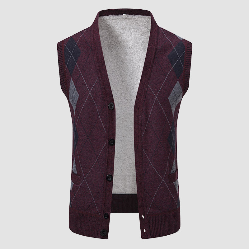 JAMES™ | Men's Diamond-Knit Lined Vest