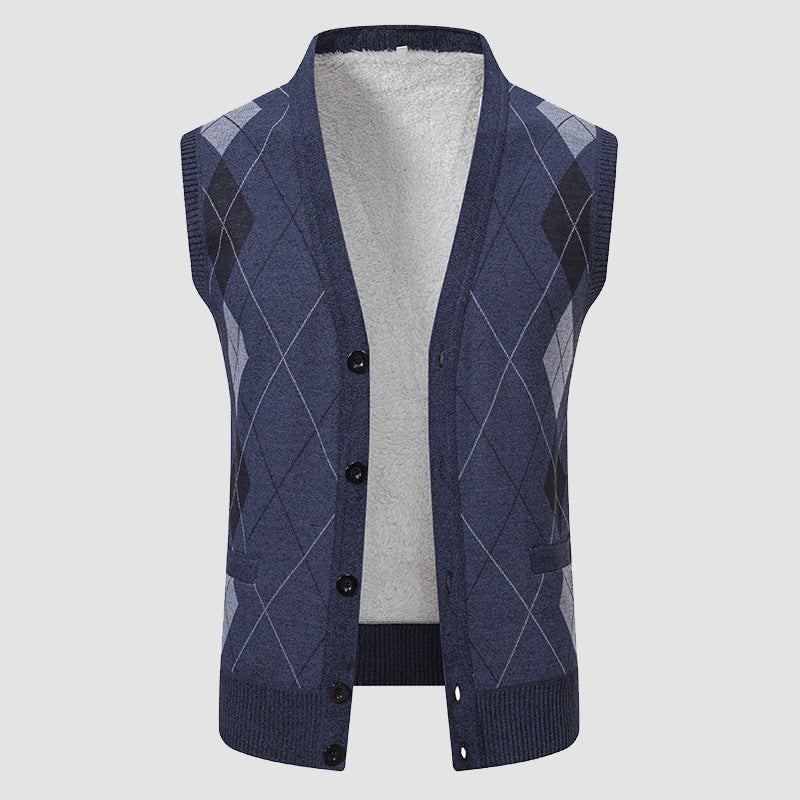 JAMES™ | Men's Diamond-Knit Lined Vest