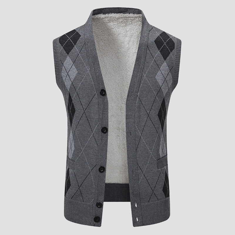 JAMES™ | Men's Diamond-Knit Lined Vest