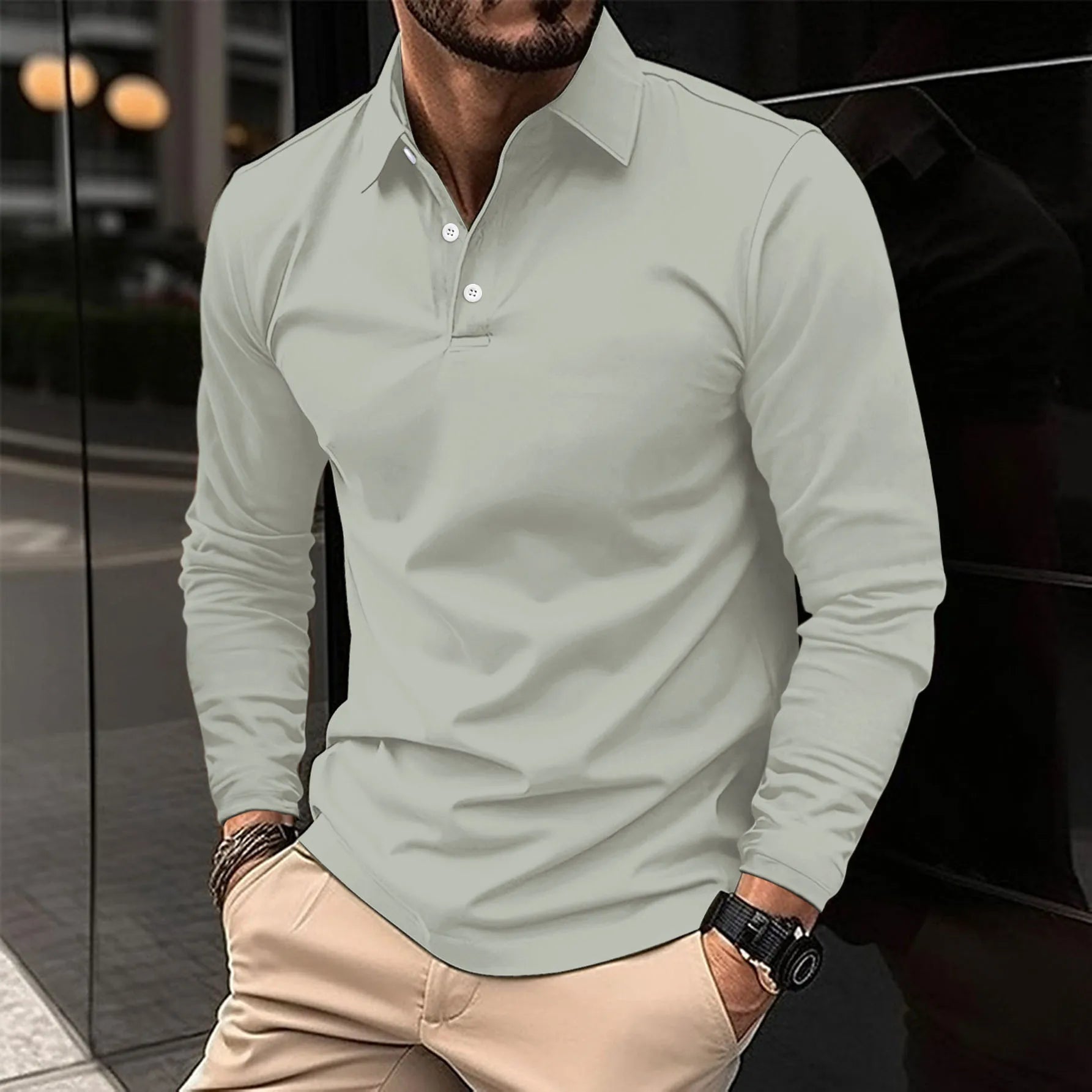 JAMES™ | Collared Long-Sleeve