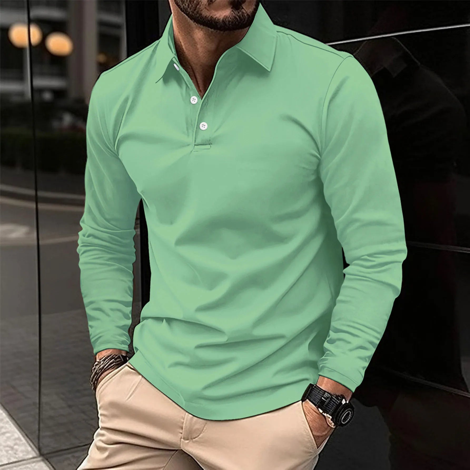 JAMES™ | Collared Long-Sleeve
