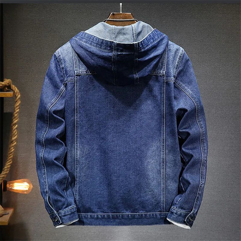 JAMES™ | Retro Denim Hoodie