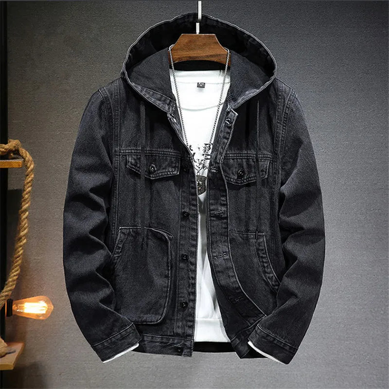 JAMES™ | Retro Denim Hoodie
