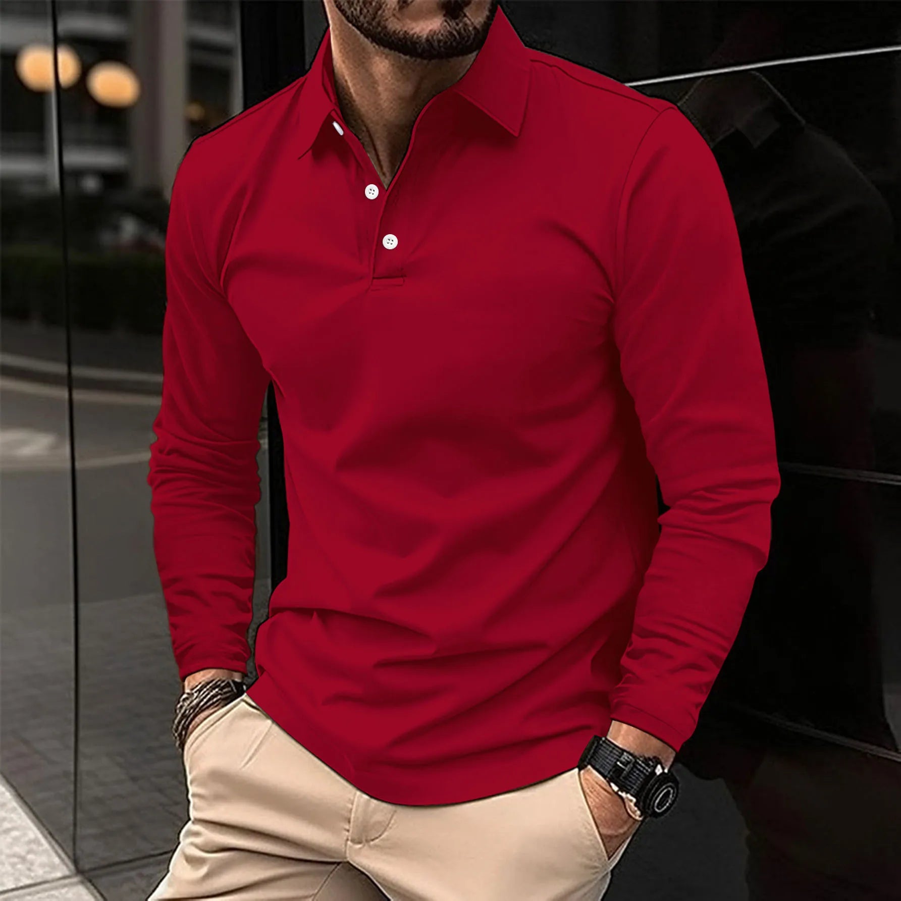 JAMES™ | Collared Long-Sleeve