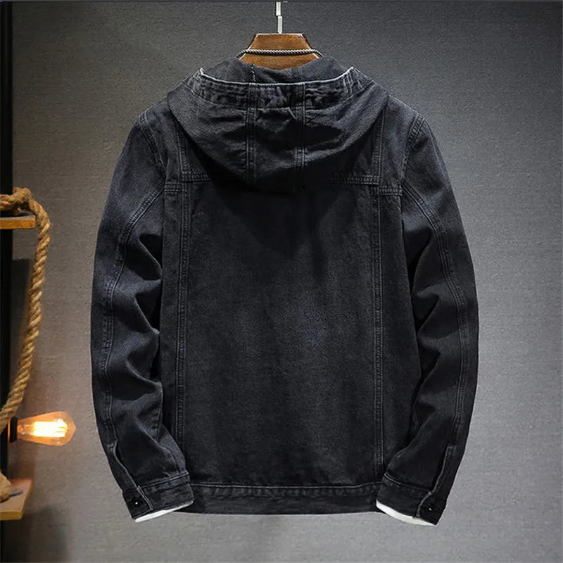 JAMES™ | Retro Denim Hoodie